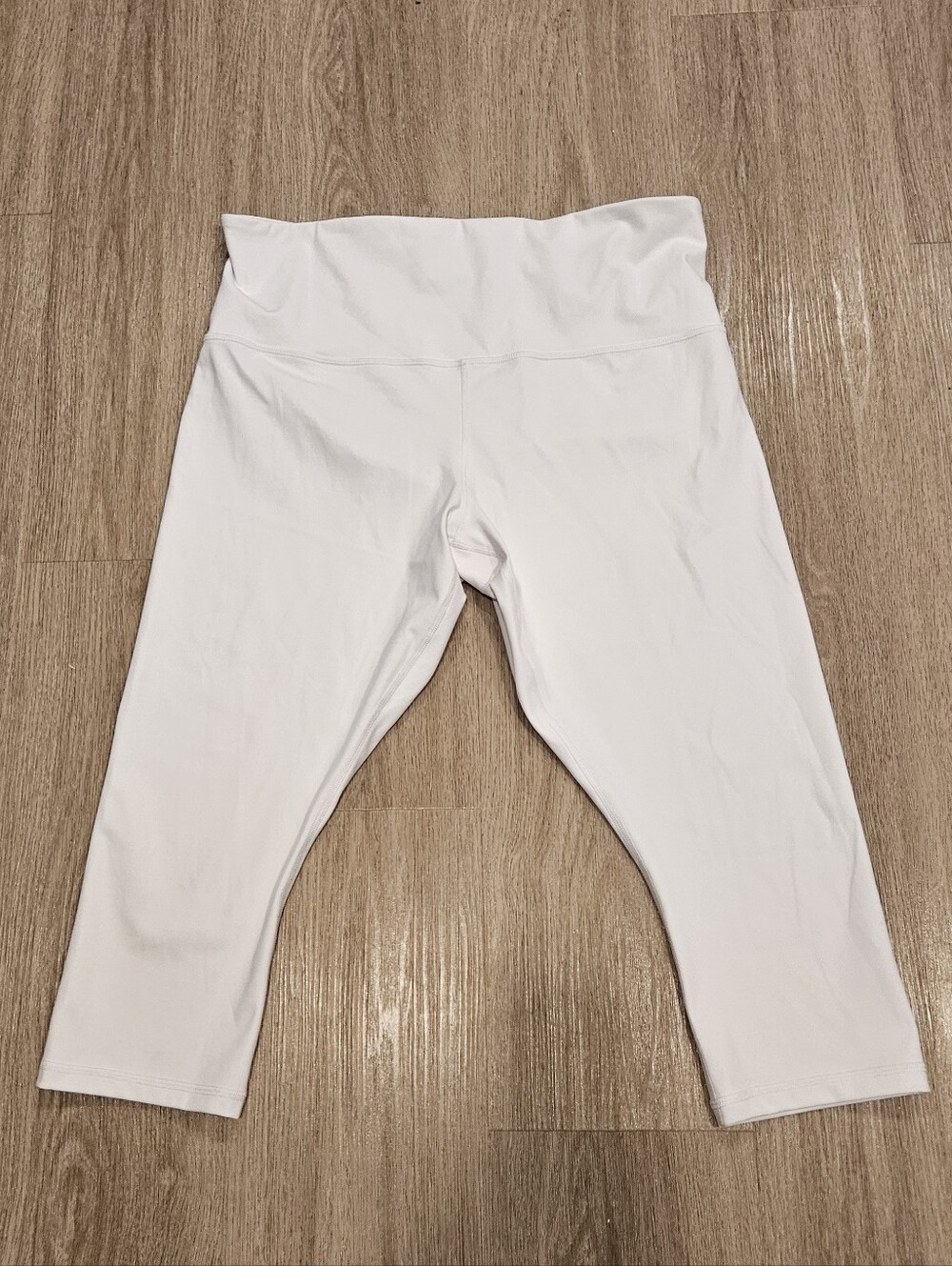 Athleta Elation Capri Leggings White High Rise Crop Pants Size 1X